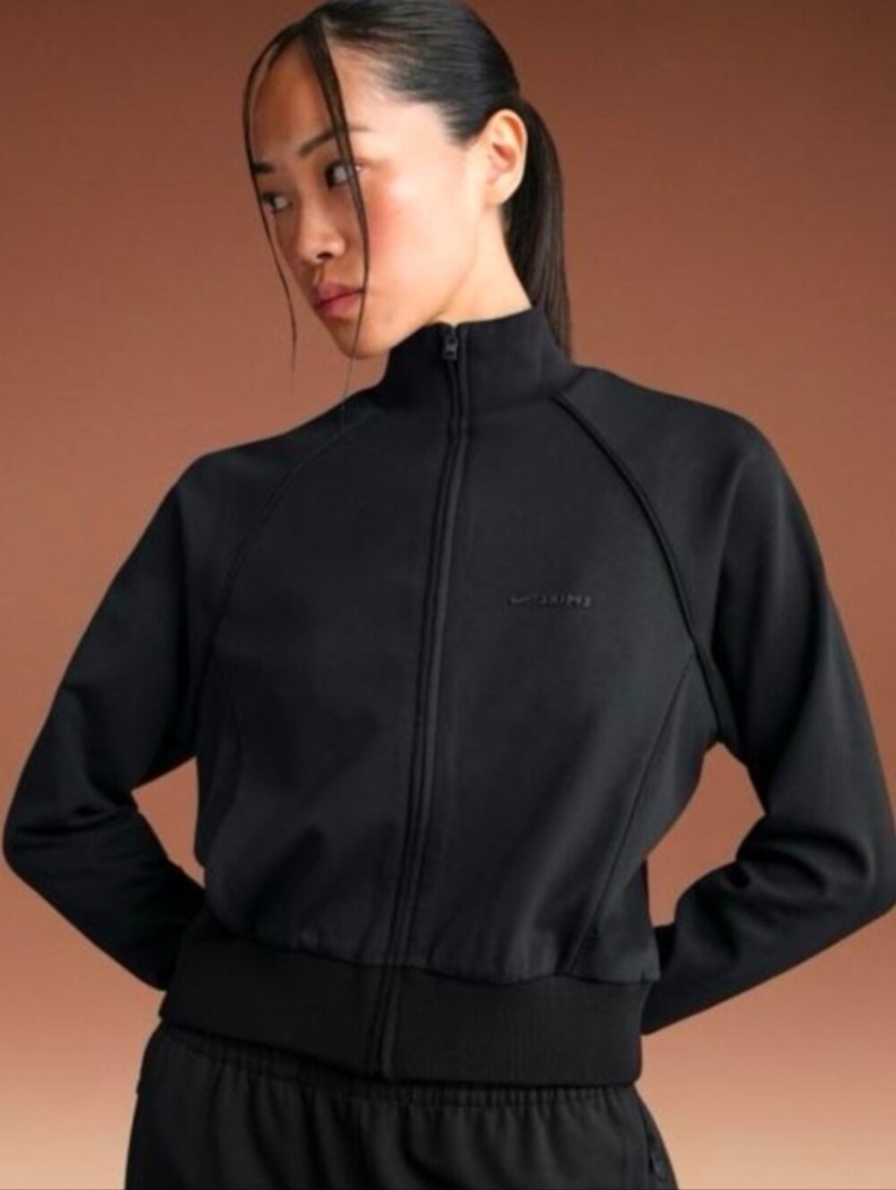 Nike x SKIMS Matte Tricot Cropped Track Jacket